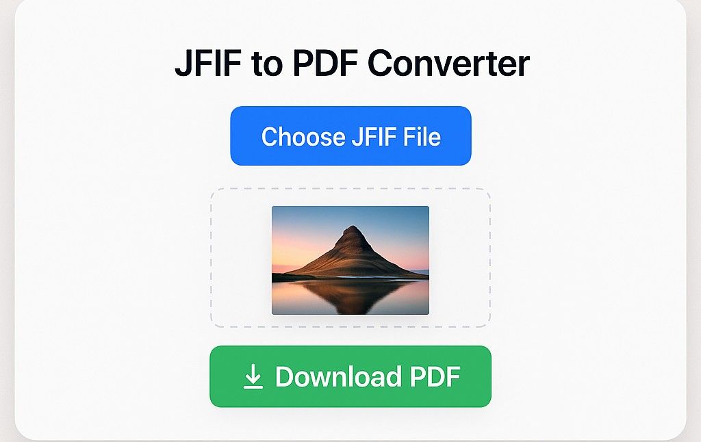 JFIF to PDF Converter